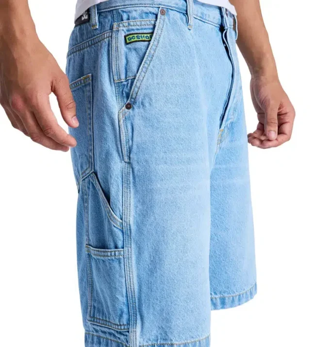 Pantaloni scurți baggy din denim pentru bărbați Pantaloni scurți baggy din denim pentru bărbați