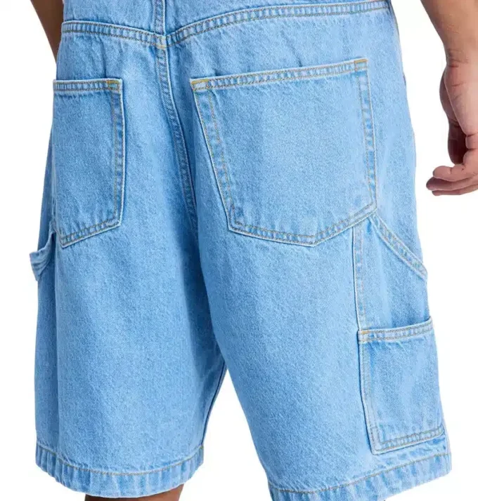 Pantaloni scurți baggy din denim pentru bărbați Pantaloni scurți baggy din denim pentru bărbați