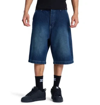 Pantaloni scurți din denim largi pentru bărbați Pantaloni scurți din denim largi pentru bărbați