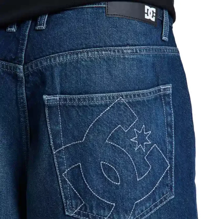 Pantaloni scurți din denim largi pentru bărbați Pantaloni scurți din denim largi pentru bărbați